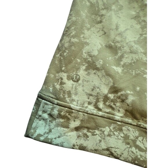 Lululemon City Sweat Pullover Hoodie Men's Size Large Green Tie Dye Sweatshirt - Picture 3 of 8